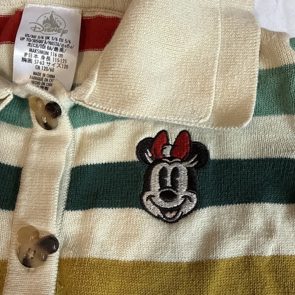 Disney Minnie Mouse Daisy Duck Embordered Sweater Skirt Set Girls 5/6 - Picture 3 of 11